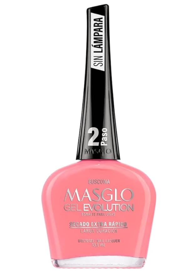 MASGLO GEL EVOLUTION Nail Polish Gel Effect, No UV/Led Lamp Required, Duration up to 12 day, 3 PCs Colors - Effecto Gel sin necesidad de lampara UV/Led, hasta 12 dias de duracion (Adorable Selection)