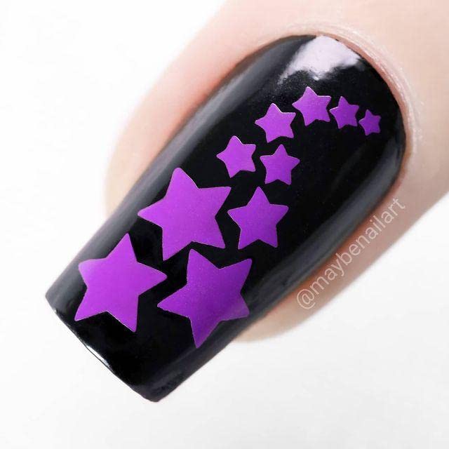Maniology Hearts + Stars (BM-XL355) Nail Stamping Plate, Classic Beauty, Simple, Easy Beginner Nail Designs