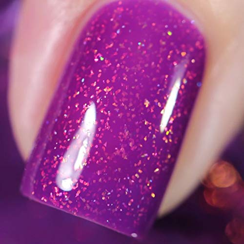 ILNP Paisley - Dark Magenta Holographic Shimmer Nail Polish