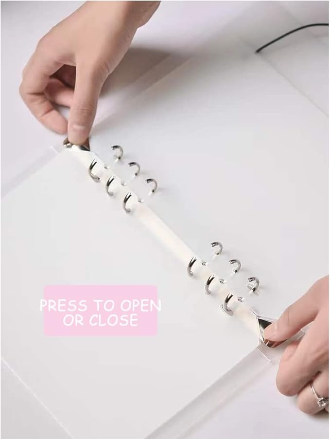 Press On Nail Organizer,Press On Nail Packaging,Removable Loose-Leaf Storage Book for Fake Nail,Nail Display (A5(9.05 * 7.08 * 1.37inch)