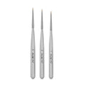 3PCS/SET Professional Acrylic Nail Art Brush Set for UV Gel Nail Art Tips Drawing Brush Pen Nail Art Tools (Size3-4)
