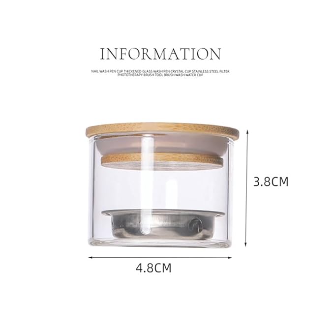 Nail Brushes Washing Cup Dappen Dish for Acrylic Nails Nail Brush Cleaner Layered Nail Art Brush Wash Cup with Lid