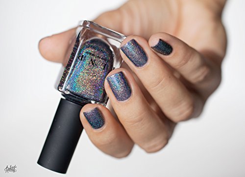ILNP Maiden Lane - Charcoal Grey Ultra Holographic Nail Polish