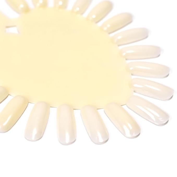 KADS Nature False Nail Polish Display Wheel Acrylic Gel Practice Tips Nail Wheel Art Plastic Nail DIY Tool