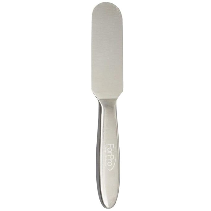ForPro Stainless Steel Pedi File Kit - 100% Sanitizable Pedicure File for Heels and Feet - Includes Six Black 80 Grit and Six White 180 Grit Refill Strips- 8.5” L (Pack of 2)
