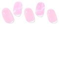 Semi Cured Gel Nail Strips, 28 pcs Gel Nail Stickers Work with Any UV Lights, Long-Lasting Nail Wraps, Stick on Nails for women Easy to Apply & Remove