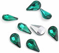 200Pcs Water Drop Nail Rhinestones Fancy Rhinestones Water Drop Nail Crystal Jewelry Making Rhinestones Suitable for DIY Crafts and Nail Art（Green）