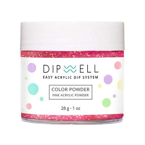 Nail DIP Powder, Glitter Color Collection, Dipping Acrylic For Any Kit or System by DipWell (GL - 34)