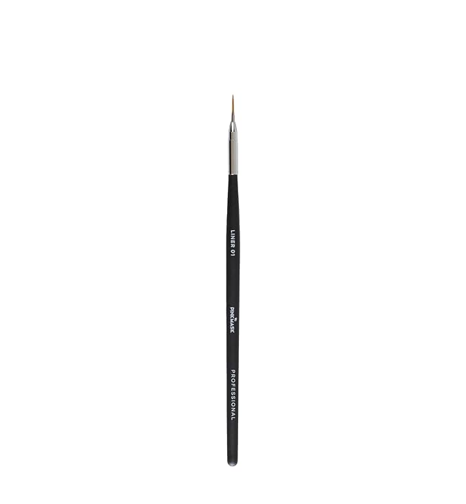 Pink Mask Liner Brush 01 - Versatile Loading Brush for Small Fills and Thick Outlines in Nail Art