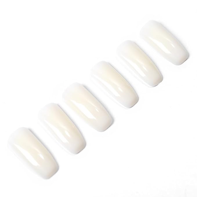 100Pcs Replacement False Nail Tips for Nail Art Practice Stand, Natural Nail Training Fake Tips for DIY Manicure Nail Art Practice Tool, Nail Salon and Home Use