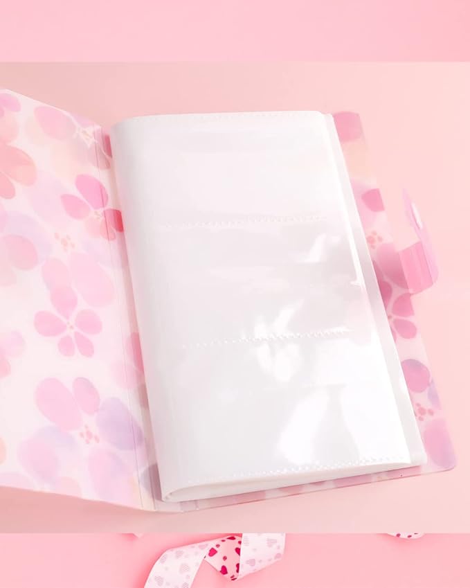 120 Shots Nail Art Stickers Storage Book Flowers Nail Decals Collecting Album Sticker Nail Tech Organizers and Storage Holder Binder Book for Nail Sticker Display