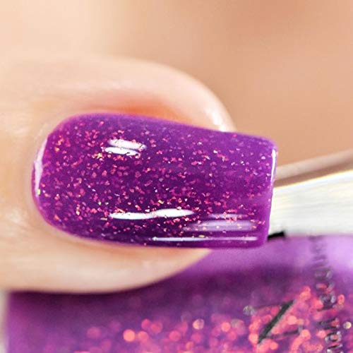 ILNP Paisley - Dark Magenta Holographic Shimmer Nail Polish