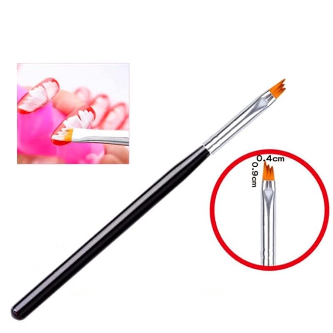 HIGHROCK 8 Pcs Nail Brush Pen Gradient Acrylic Painting Brush Set False Nail Art Tips UV Gel Flower Drawing Pen Manicure Nail Art Pen Tool (BLACK)