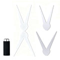 Cat Eye Nail Magnet Tool 2PCS Set, Scissor & French Tip Design for Cat Eye Gel Polish, Nail Art DIY Home Salon Kit (4pcs)