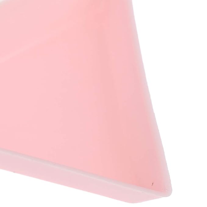 10PCS Nail Accessories Storage Tray, Nail Art Rhinestone Bead Crystal Sorting Storage Plate, Colorful Plastic Triangle Storage Tool(pink)