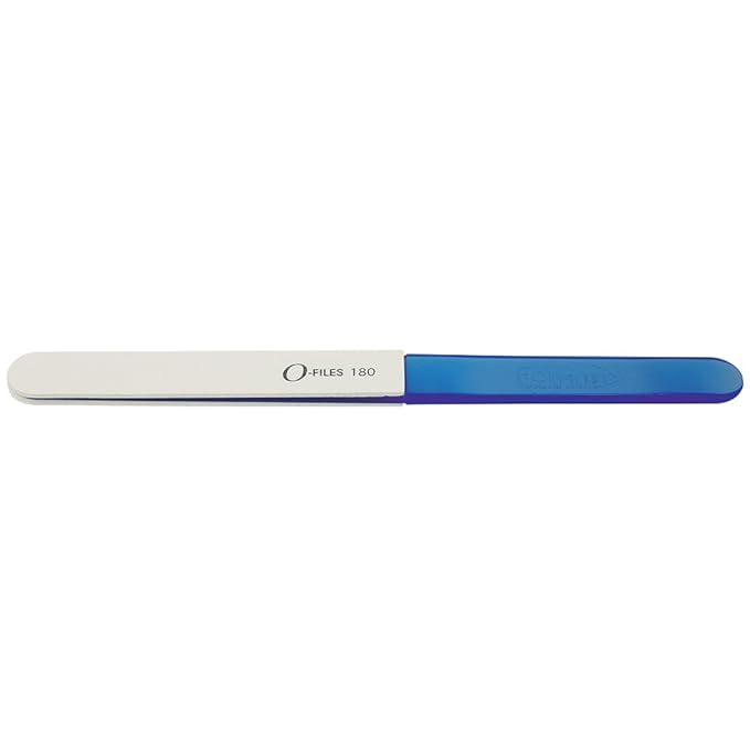 ForPro O-Files File Handles for O-Files Replaceable File System, Blue, Double-Sided Manicure Nail File Handles, 7.2” L x .63” W, 6-Count (Pack of 2)