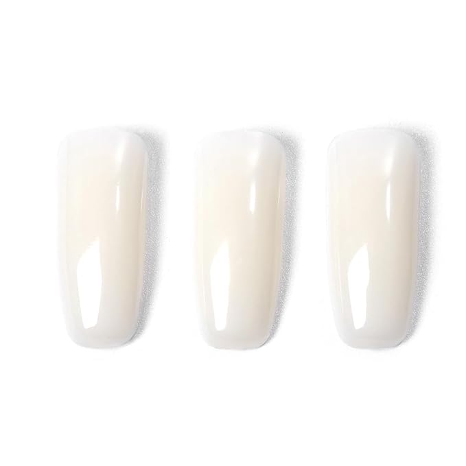 100Pcs Replacement False Nail Tips for Nail Art Practice Stand, Natural Nail Training Fake Tips for DIY Manicure Nail Art Practice Tool, Nail Salon and Home Use