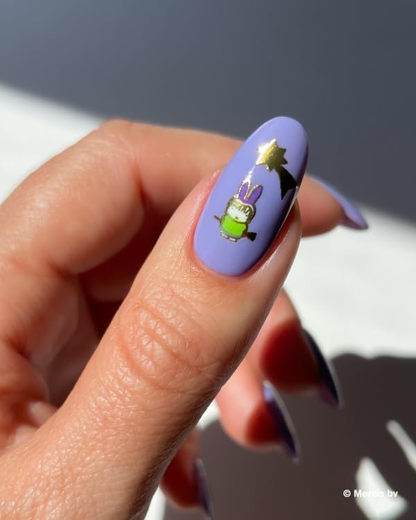 Deco Beauty Miffy's Halloween-Super Thin & Easy-to-Apply Nail Art with the Cutest Designs-Durable & Long-Lasting Nail Art Stickers and Decals for Women, for DIY At-Home Manicures & Salon-Quality Nails