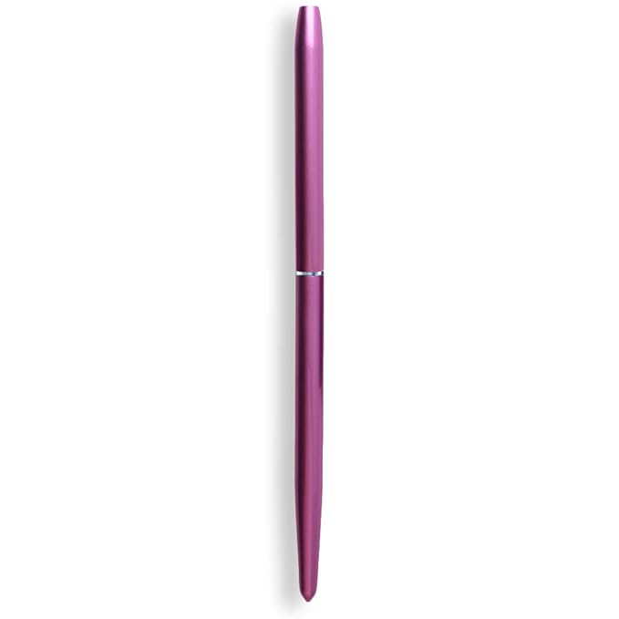 SILPECWEE 1Pc Kolinsky Nail Art Brushes, Acrylic Nail Brush Nail Clean Up Brush Nail Painting Pen UV Gel Builder, Dipping Powder, Poly Gel Extensions Manicure Brushes Salon Accessories