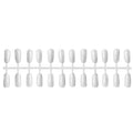 240Pcs White Full Cover False Nail Tips Nail Display Sticks Art Practice Tool for Salon Polish Color Sample and Teaching