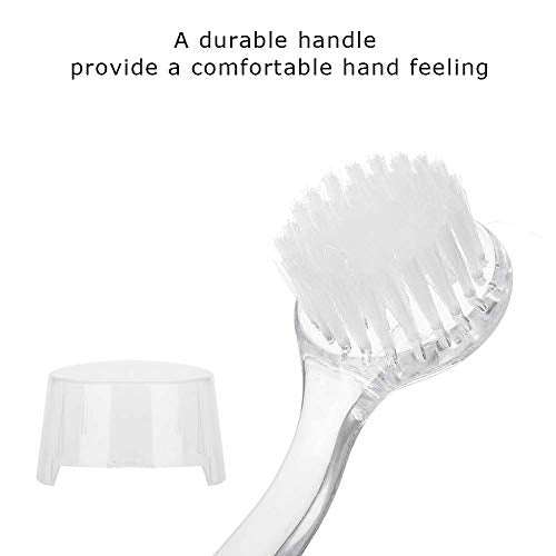5pcs Soft Nail Dust Cleaning Brush Acrylic Gel Nail Art Powder Removal Brushes Manicure DIY Nails Tool(White)