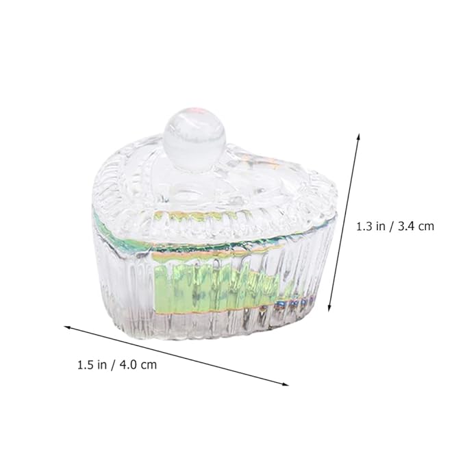 Beaupretty Manicure Mixing Accessory Kit 3pcs Glass Nail Art Cups for Nail Dip Polish