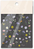 Magrace Flower Nail Stickers for Spring 1 Sheets 5D Self-Adhesive Nail Art Decals for Women Flower Stickers Decoration