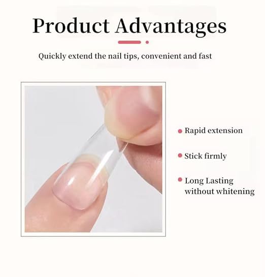 Super Strong Nail Glue for Press On Nails, Nail Tips & Acrylics – Long-Lasting Brush-On Nail Adhesive for Professional & DIY Use – No Mess, Fast Drying, Precision Application (Nail Glue, 2, Count)