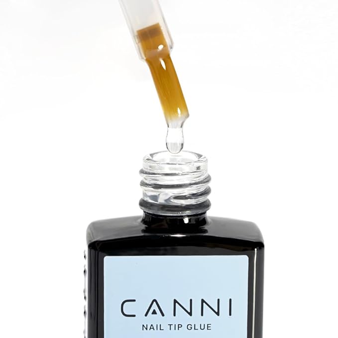CANNI 2Pcs Gel Nail Glue for Acrylic Nails Tips and False Nails Tips Gel Nail Polish, UV Lamp Cure