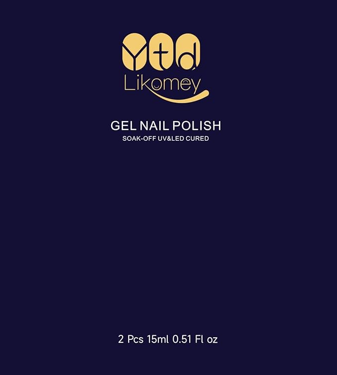 YTD Likom Gel Nail Polish Nail Glue and Builder Gel Top Coat Set,for False Nail Tips Press On Nails,15ml 2-in-1 Multi-Function Top Coat,Strong Adhesive Protect Acrylic Nails