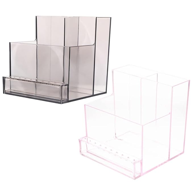 Beaupretty Nail Supplies 2pcs Nail Drill Bits Holder Nail Drill Grinding Bit Organizer Nail Polisher Machine Display Case Nail Drill Kit