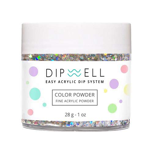 Nail DIP Powder, Glitter Color Collection, Dipping Acrylic For Any Kit or System by DipWell (GL - 27)