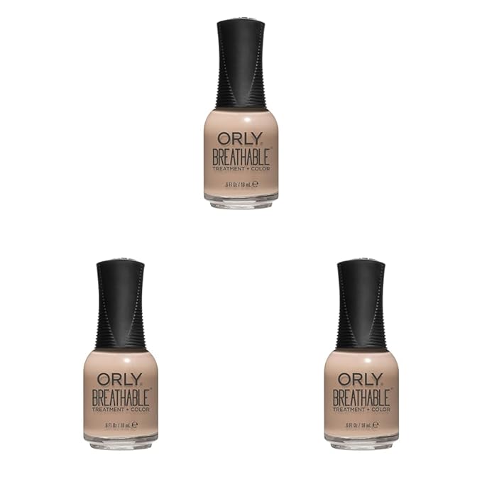 Orly Breathable Nail Color, Down To Earth, 0.6 Fluid Ounce (Pack of 3)