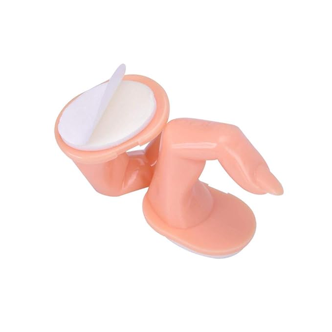Practice Fingers for Acrylic Nails Gel Training Nail Art Practice Fingers Decoration Training Fingers, Plastic Fake Fingers with Nails, 10 Pack