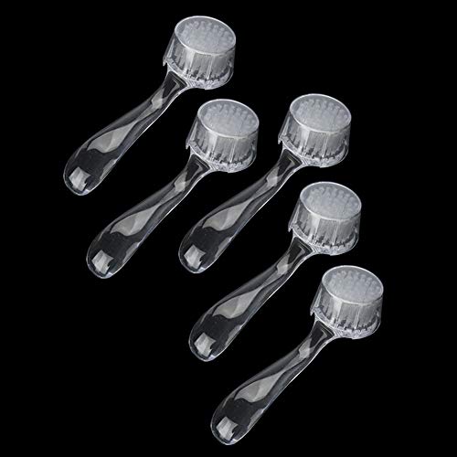 5pcs Soft Nail Dust Cleaning Brush Acrylic Gel Nail Art Powder Removal Brushes Manicure DIY Nails Tool(White)