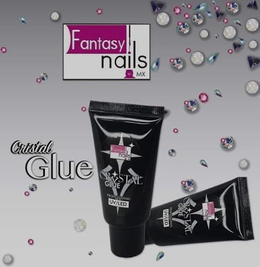 Fantasy Nails Crystal Gel Glue 1oz, Gel Adhesive for Nail Art Decoration and Creation