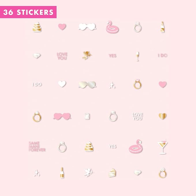 Olive & June Nail Art Stickers | Easy-to-Use Nail Designs | Nail Art Made Easy | Hand-Screened, No-Fade Ink | Accent, Mix & Match, or Cover Chipped Polish | for The Bridal Party