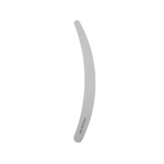 STALEKS PRO Expert 10 Laser Nail File (170mm Curved) – Stainless Steel Manicure & Pedicure Tool for Short Nails & Delamination Control