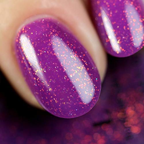 ILNP Paisley - Dark Magenta Holographic Shimmer Nail Polish