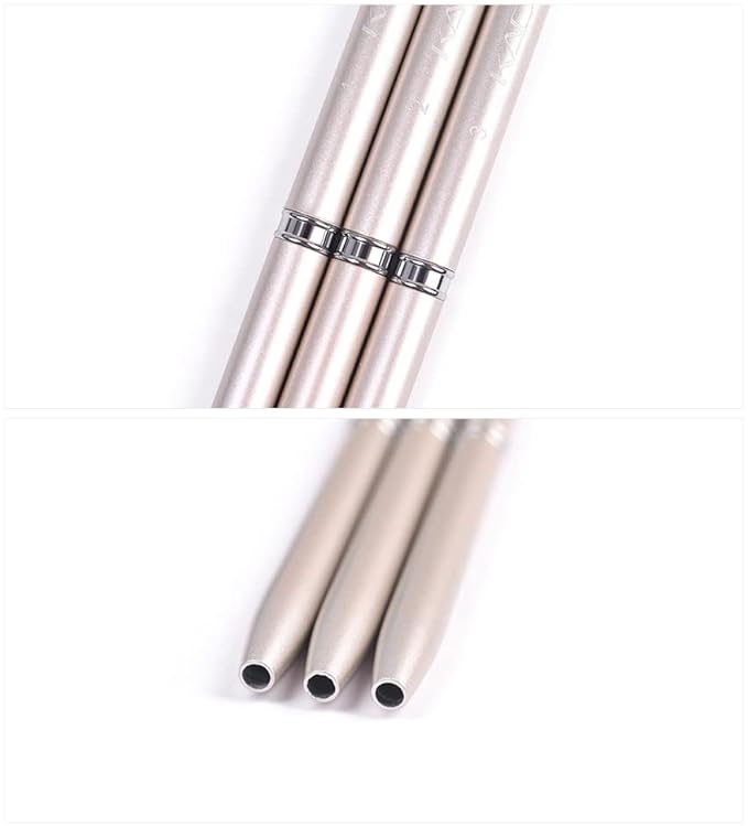 KADS Nail Art Liner Brushes Kolinsky Nail Art Brush Liner Brush UV Gel Polish Painting Nail Design Brush Metal Handle Nail Drawing Pens 8/15/20mm (8mm)