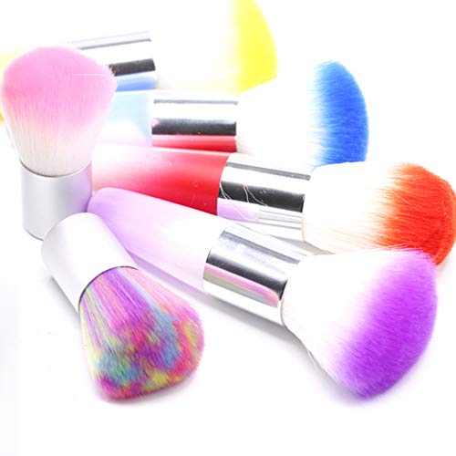 Soft Nail Art Dust Remover Powder Brush Cleaner For Acrylic & UV Nail Gel (purple)