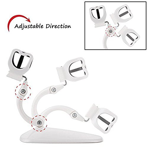 Grip&Tip Nail Polish Holder and nail art surprise the original, best nail polish bottle holder - anti-spill nail polish holder - no mess, saves time & money - perfect for DIY nail art (White)