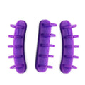 3pcs False Nail Art Tips Practice Display Stand Tool with 10 pcs False Nail Tips for Gel Nail Polish DIY Nail Training Tools (Purple)