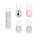 Dazzle Dry Mini Kit 4 Step System - Not Quite Nude, a full coverage peaches-and-cream nude. Full coverage cream. (5 Piece Kit / 5 Manicures)