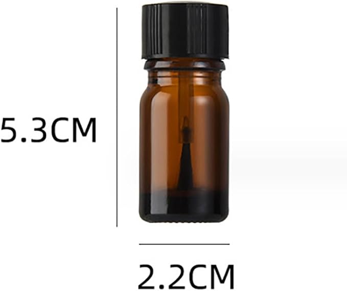 5 Pcs 5ml Empty Nail Polish Bottles With Brush Cap Refillable Nail Polish Containers Nail Art Bottle Nail Varnish Bottle