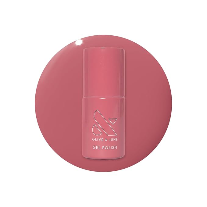 Olive & June Gel Polish | UV LED Nail Lamp Needed | Long Lasting Formula | Up to 21 Days of Wear | Damage-Free Removal | Salon-Quality Manicure, Pedicure at Home | Boysenberry Glass