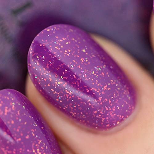 ILNP Paisley - Dark Magenta Holographic Shimmer Nail Polish