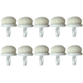 10PCS Nail Dust Brushes Lightweight, Soft Small Dust Brush Nails, Portable Nails Dusting Cleaning Brush Ring for Makeup Nail Art, White