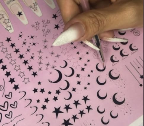 Nail Art Practice Sheet Poly gel & Acrylic nail sculpting Guide reusable Nail Art training mat French tip Nail stencil For nail stickers nail decals 3D flowers, Gel x, acrylic Nail art (2A)