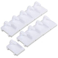10Pcs Plastic Fake Nail Tip Practice Display Holder Nail Art Training Stand Rack Nails Display Practice Art Painting Fake Nail Holder with Base for False Nail Designs Home DIY Beginner Salon Supplies,